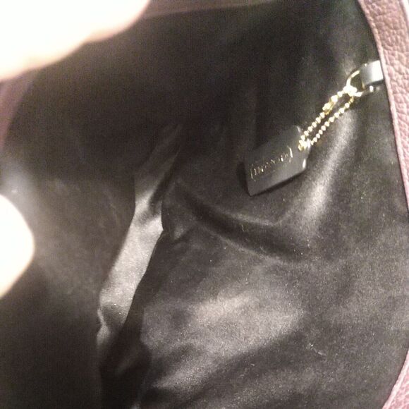 COACH 28160 BOROUGH Pebbled Oxblood Leather Satchel Handbag Rare Retired - Picture 10 of 12